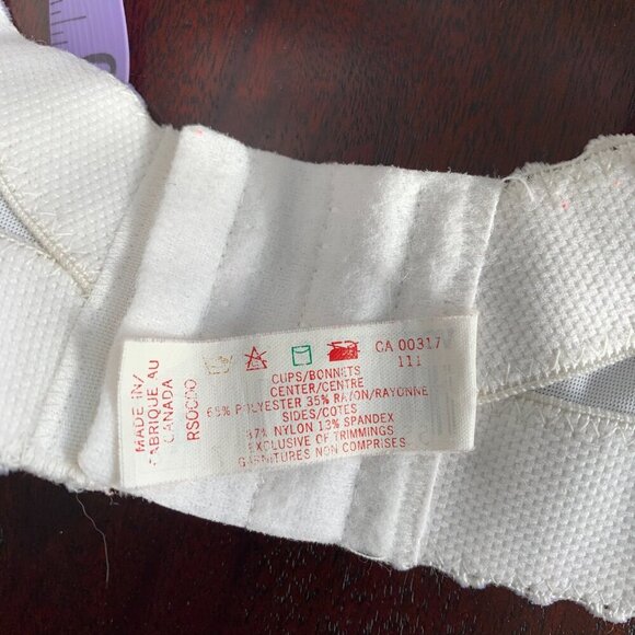 Vintage Vogue Bra White Sheer Lace Corset Crop Bustier Top - Picture 6 of 9